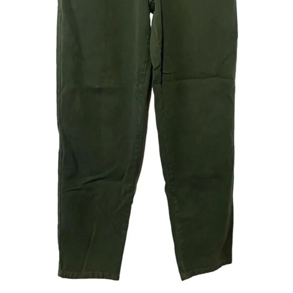 Karen Kane Notchback Jeans Women size 6 Green Wide Leg Tapered Ankle HipHop‎ 90s